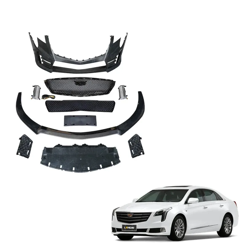 

Langyu 2013-2019 Auto Accessories PP Plastic V Style Bodykit Front Bumper Center Grille Front Bumper for Cad