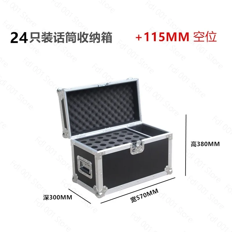For Microphone storage box, blackboard silver aluminum