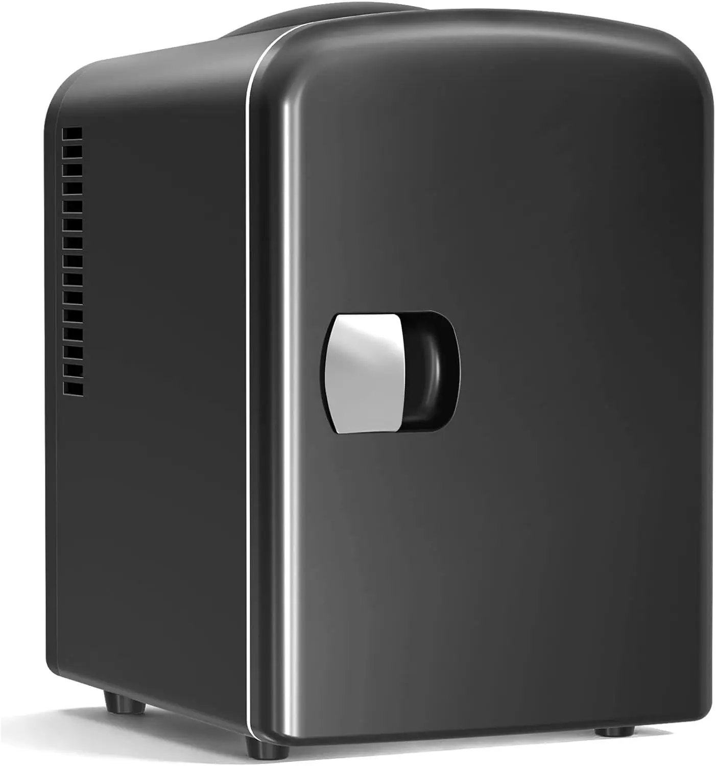 

Портативный мини-холодильник 4 л/6 банок, компактный холодильник для еды, напитков и косметики, AC/DC для спальни, автомобиля, офиса