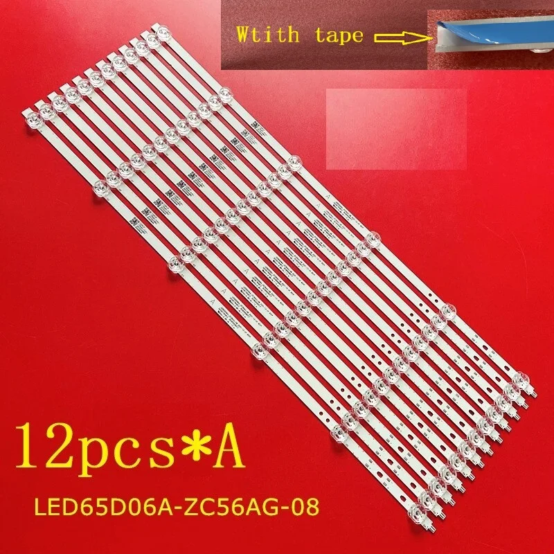 

1 комплект светодиодной подсветки 6LED для Onn 100012587 LED65 D06A-ZC56AG-08 2020-02-27 6S1P