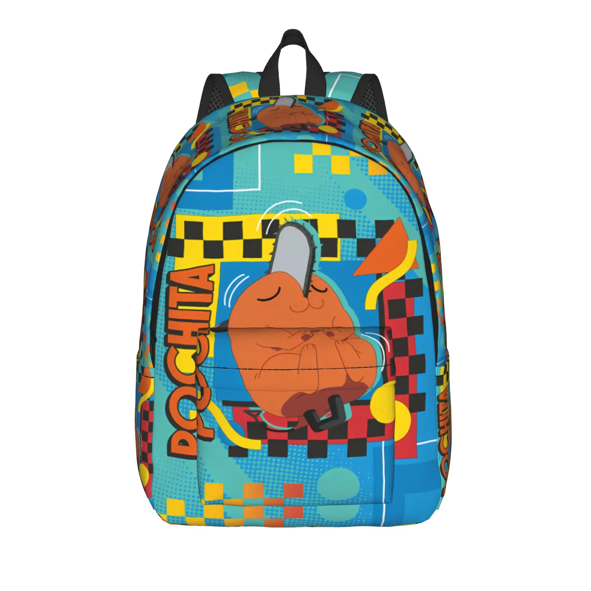 Chainsaw Man Backpack  Outdoor Backpacks Teen Custom Soft School Bags Streetwear Rucksack