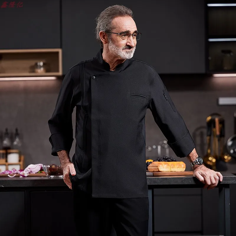 ホテルシェフ制服レストランシェフ作業服ケーキショップパン屋洋食レストランウェイター秋のキッチン服