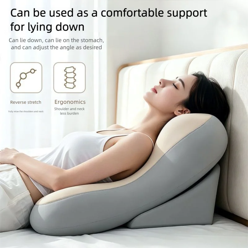 Bed Cushions and Pillows, Ergonomic Pillows for Neck and Lower Back Support, Suitable for Reading, Gaming, and Lumbar Support.