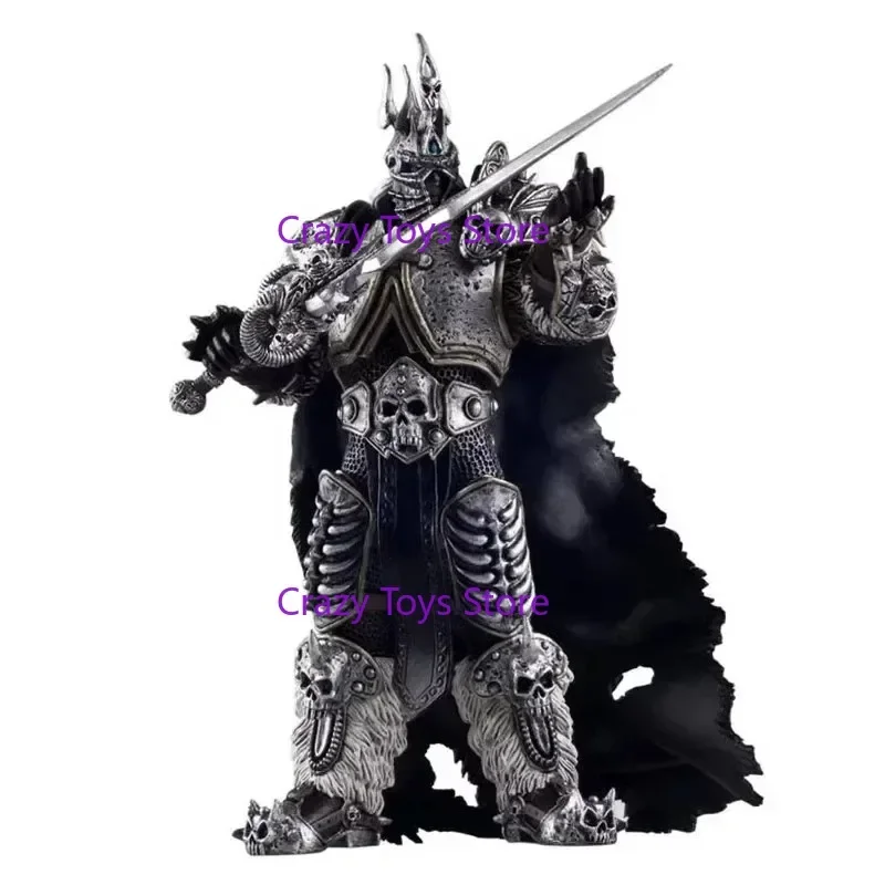 Figurines d'action du monde de Warcraft, roi Lich, Arthas, chevalier de la mort, modèle Frostmourne, poupée de bureau animée, cadeau, en Stock