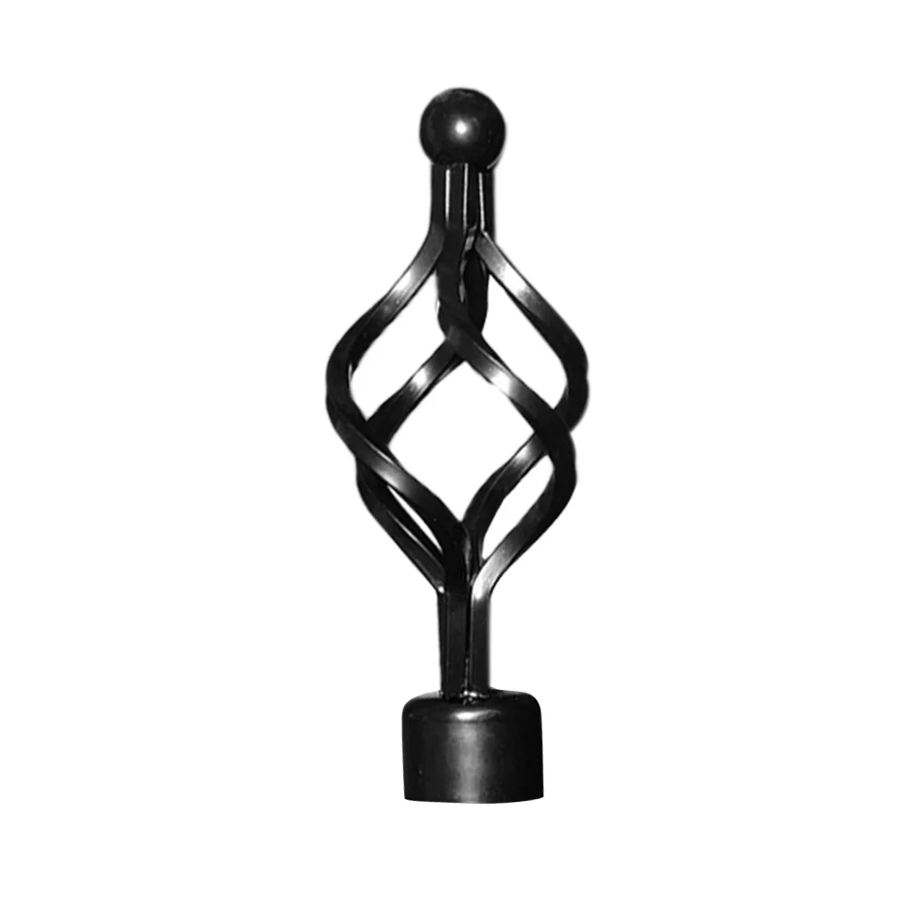 

2pcs Twist Head Plug Curtain Rod Decorative Accessory Parts Window Ends Cap Sturdy Home Decorative Roman Rod End Decor