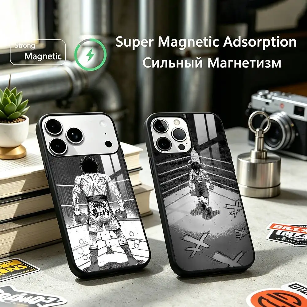 Ippo Makunouchi Manga Hero Phone Case For iPhone17,16,15,14,13,12 Plus,Pro Compatible with magnetic wireless charging