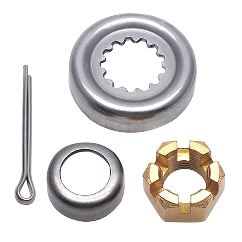 Propeller Spacer Kit 66T-W4599 For Yamaha Outboard Motor F30-F60 4T/2T Hidea Parsun 90171-16011 Castle Nut 90389-22M01