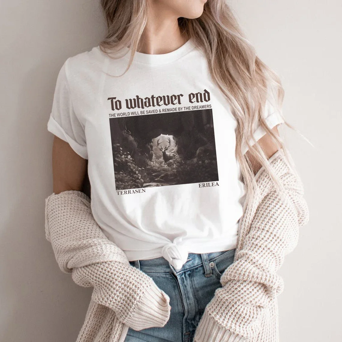 Trono de flor de vidro aelin citação camiseta a treze camisa unissex manga curta camisetas vintage bookish camisa roupas femininas