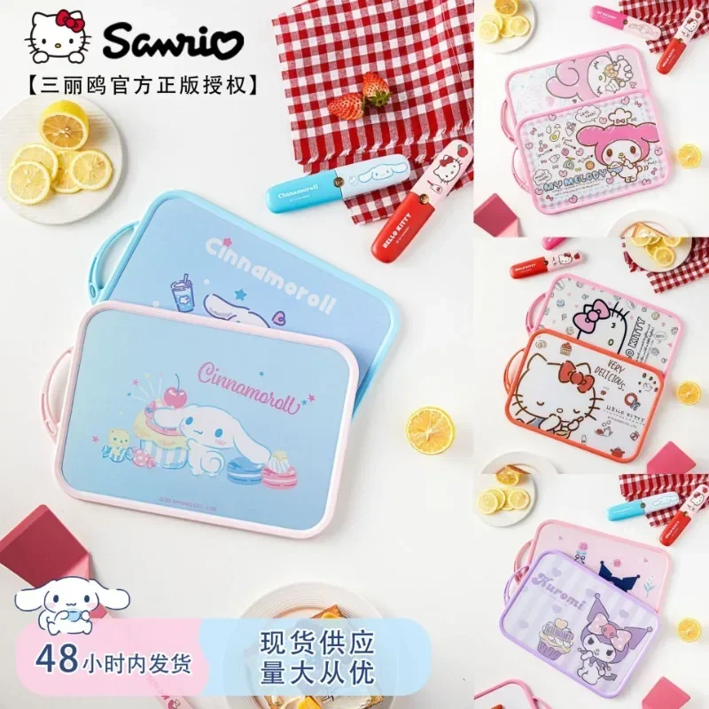 Sweet Sanrio Cinnamoroll Anime  Kuromi Kawaii Cutting Board Cute Picnic Camping Fruit Sanrio Cutting Board Christmas Gifts Toys