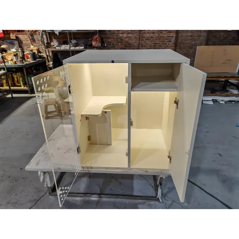Indoor Wooden Pet Cage Multi Levels Furniture House Villa Nest Cabinet for Small Animals like Hamsters And Guinea Pigs