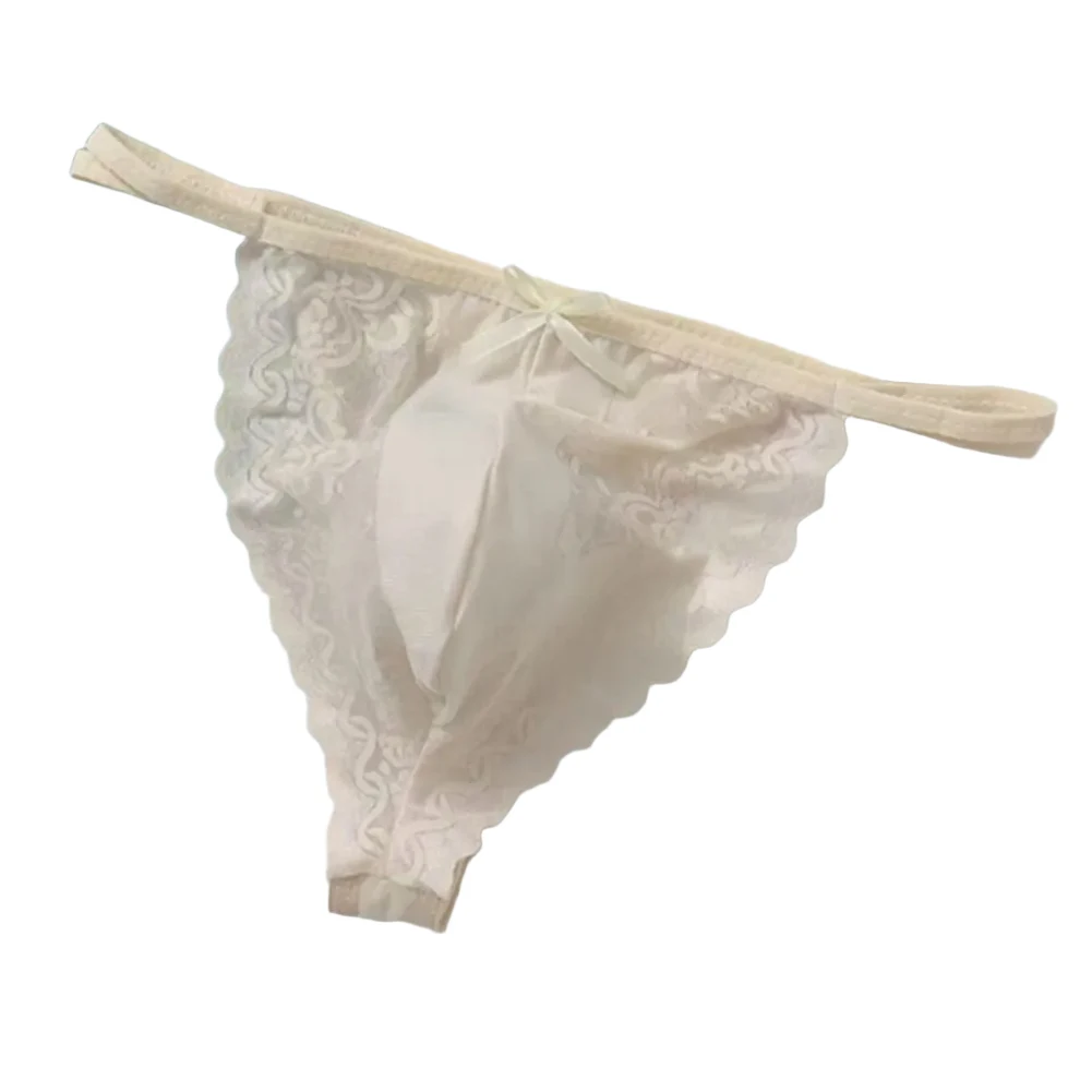 Sexy Mens Lace Thongs See Through Pouch Underwear Seamless G String Breathable Stretch Material Suitable for Year Round Use