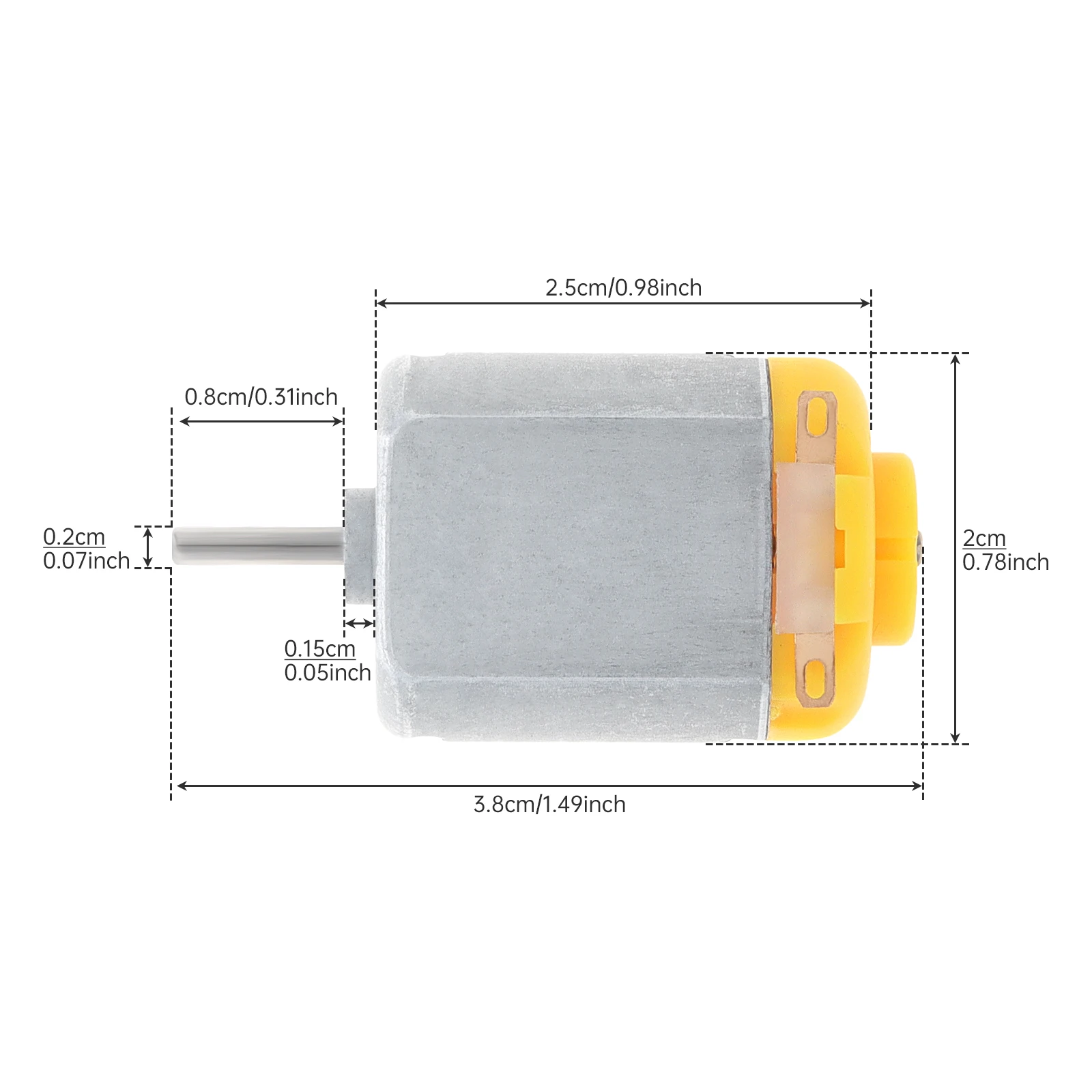 F130 DC Motor 3V-6V 13500-27000RPM High Speed Micro Motors for DIY Model Car/Model Ship