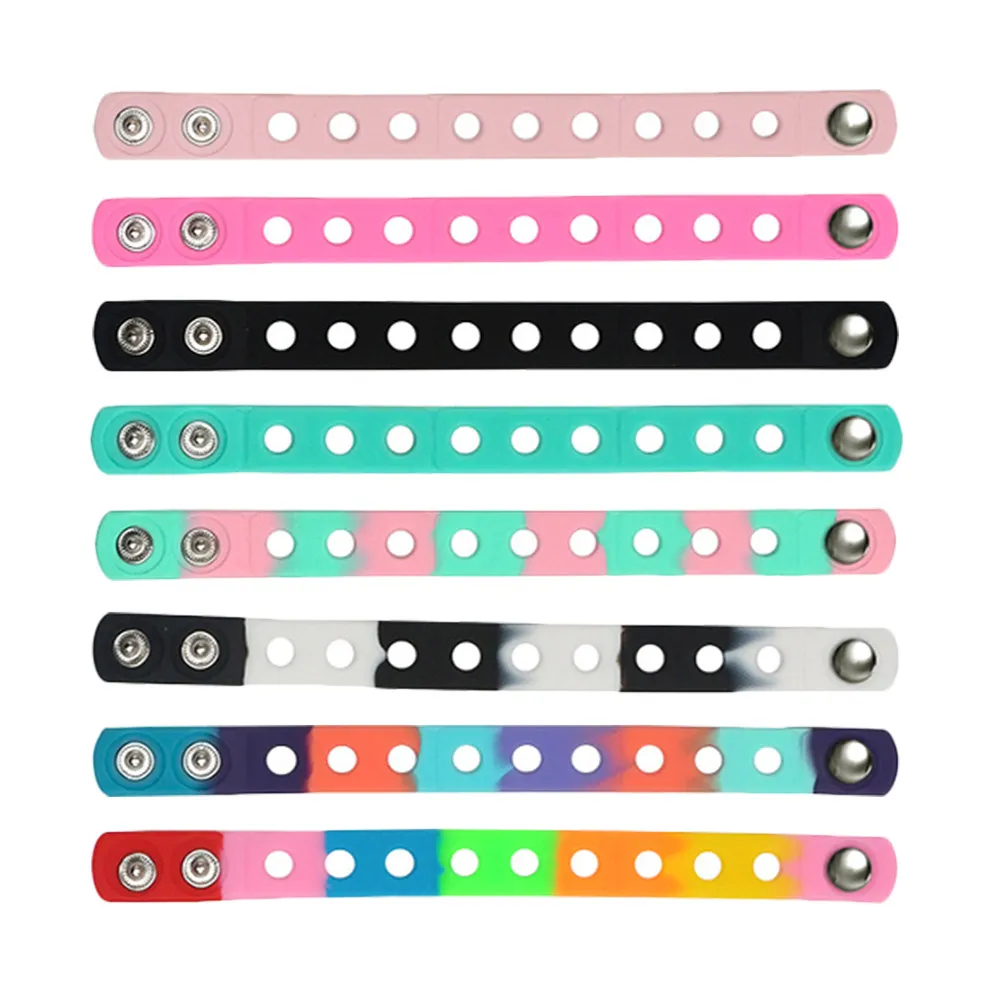 

8Pcs Silicone Bracelets Multi-Function Stretchy Waterproof Wristbands for Graduation Baby Shower