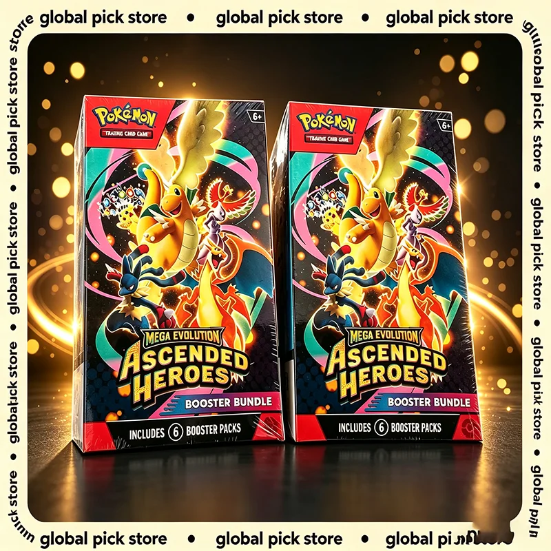 Hot Poke Trading Cards Ascended Heroes Mega Evolution Sword Shield Series 72 Shiny Collectible Booster Bundle Booster Packs Gift