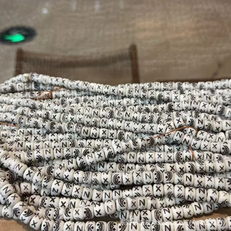 9mm Cow Bone Adui Beads 108 Pieces One Strand Handmade Pendant Bracelet Necklace Accessories