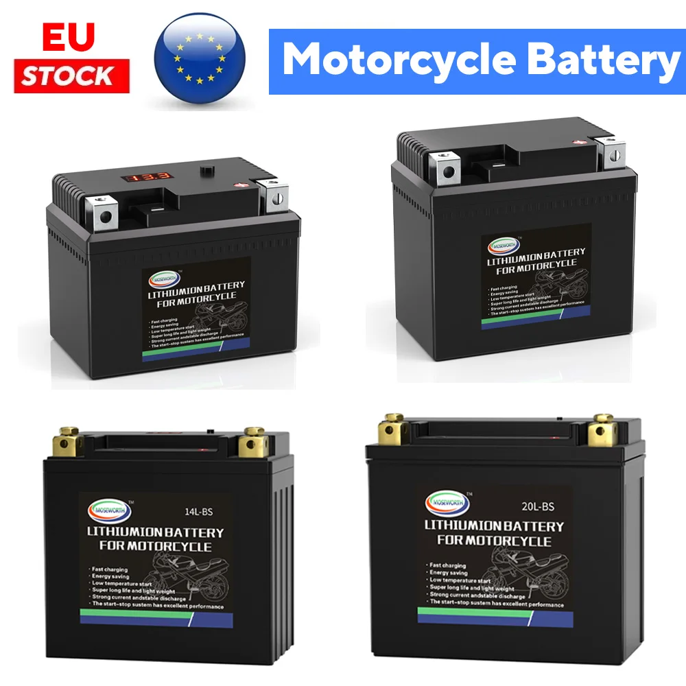 Batteria al litio LiFePO4 per moto 12V Stock UE con manutenzione BMS gratuita per ATV UTV Jet Ski Motoslitta Honda Suzuki