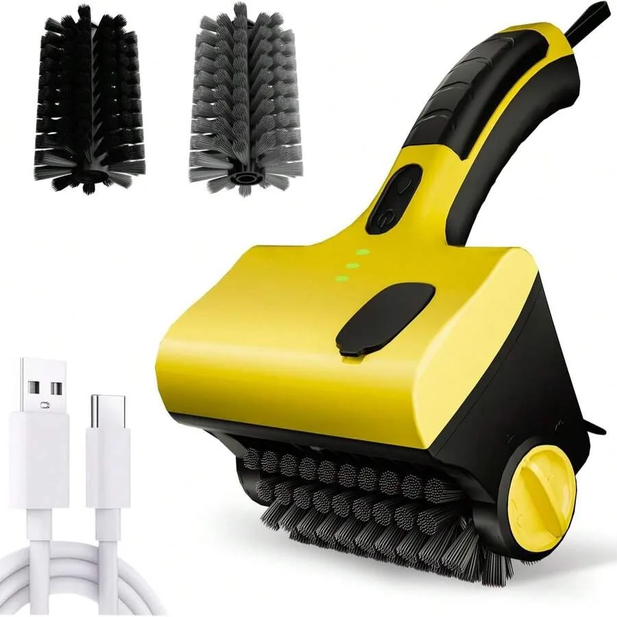 

Electric Grill Cleaner - Cordless Rechargeable Grill Cleaning Brush Outdoor Barbecue -360 ° Rotating Cleaning Brush With Replac