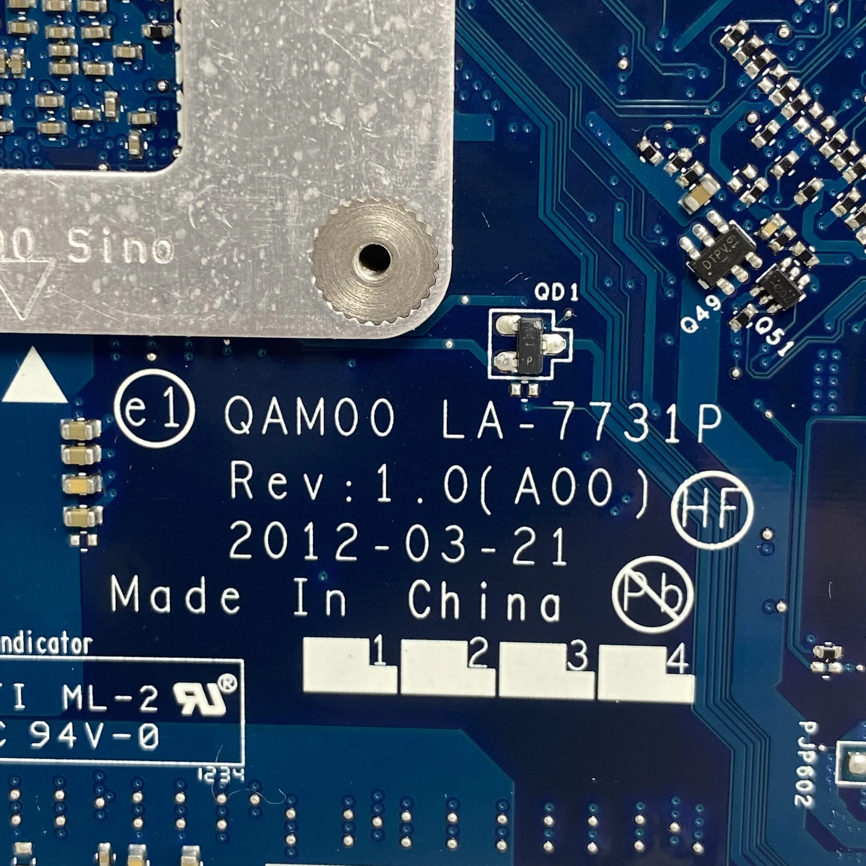 

CN-0PR83X 0PR83X PR83X Mainboard For Dell Latitude E6230 LA-7731P Laptop Motherboard With SR0MY I5-3320M CPU 100%Fully Tested OK
