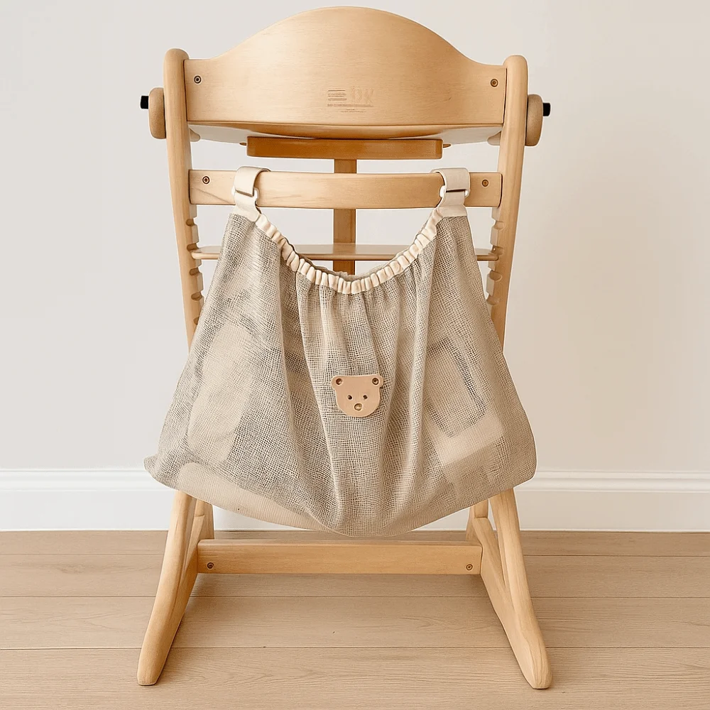 Multifunction Baby Stroller Storage Bag Cartoon Animals Large-capacity Baby Pram Hanging Bag Bear Rabbit Squirrel Mesh Mommy Bag