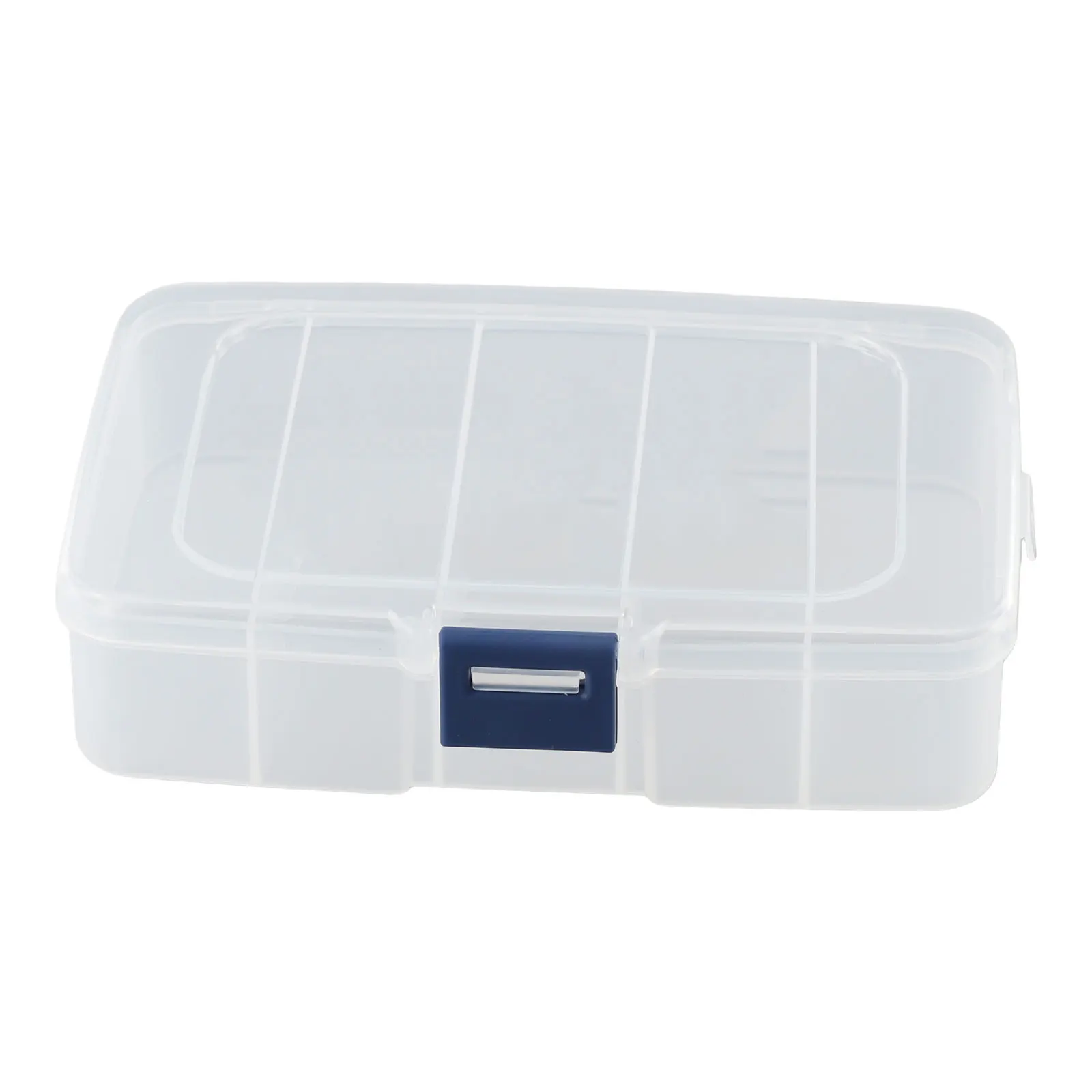 Plastic Craft Storage Box with Clear View and Five Compartments for Sorting Electronic Components and Fishing Accessories