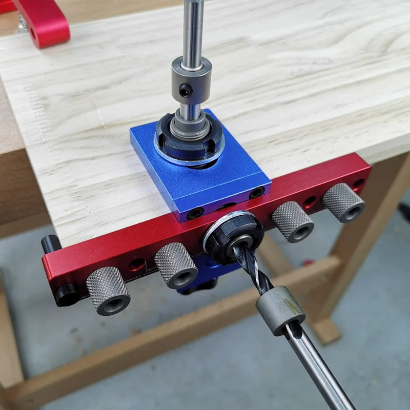 

Efficient, Accurate, and Convenient Woodworking Tools Three in Positioning Special Puncher for Round Wood Tenon Splicing Plate