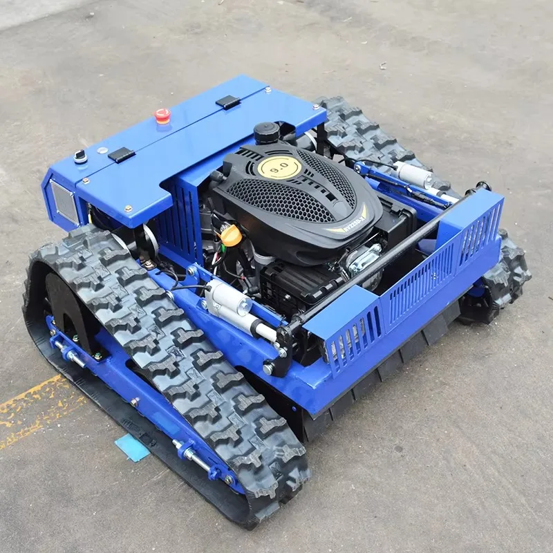 

2026Customized 4-stroke cordless remote control tracked lawn mower self-propelled orchard weeder