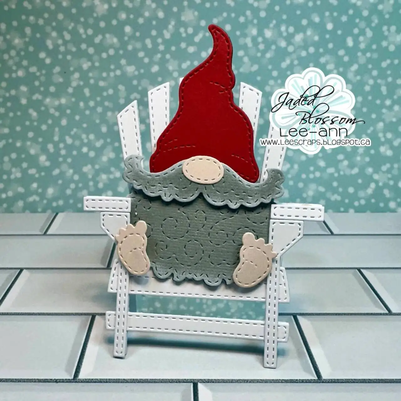 Beach Chair Gril Gnome Face Clear Stamps Metal Cutting Dies for DIY Decorating Scrapbook Paper Card Album Craft 2024 New Arrival