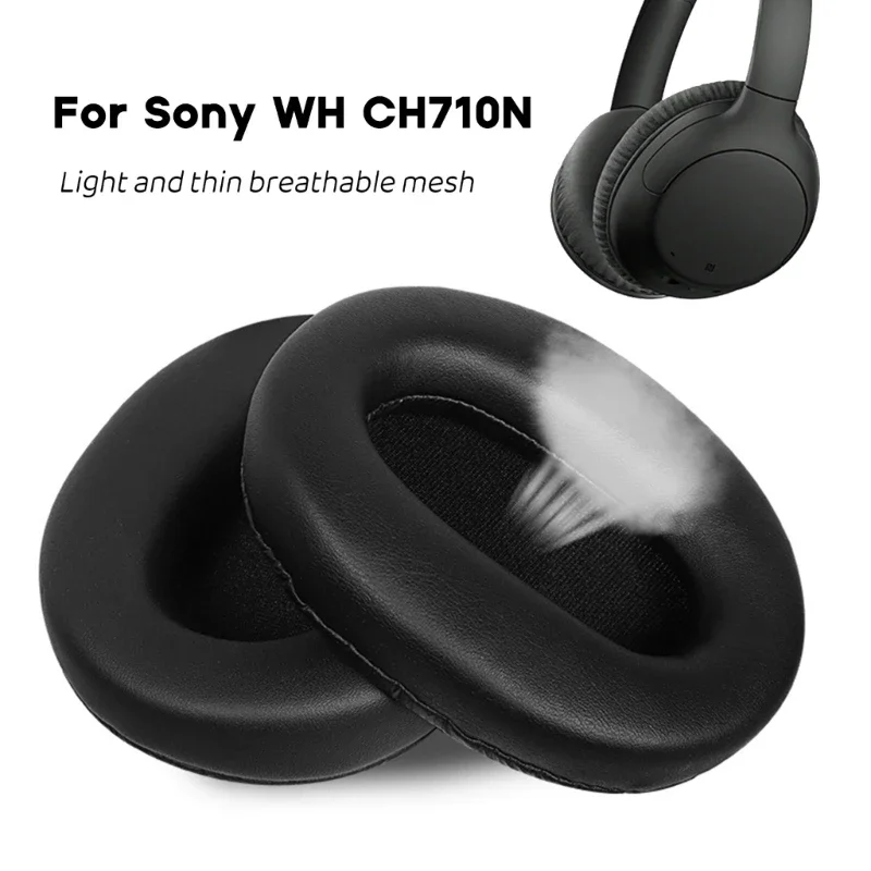 Almofadas de substituição compatíveis com sony WH-CH710N WH-CH720N fone de ouvido com cancelamento de ruído almofadas capa mangas de fone de ouvido