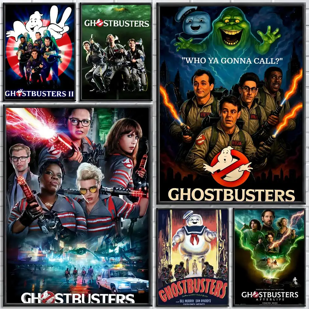 Movie G-Ghostbusters Painting Calligraphy Stylish Canvas Poster Wall Art for Bedroom Living Room Study Home Decor Gift