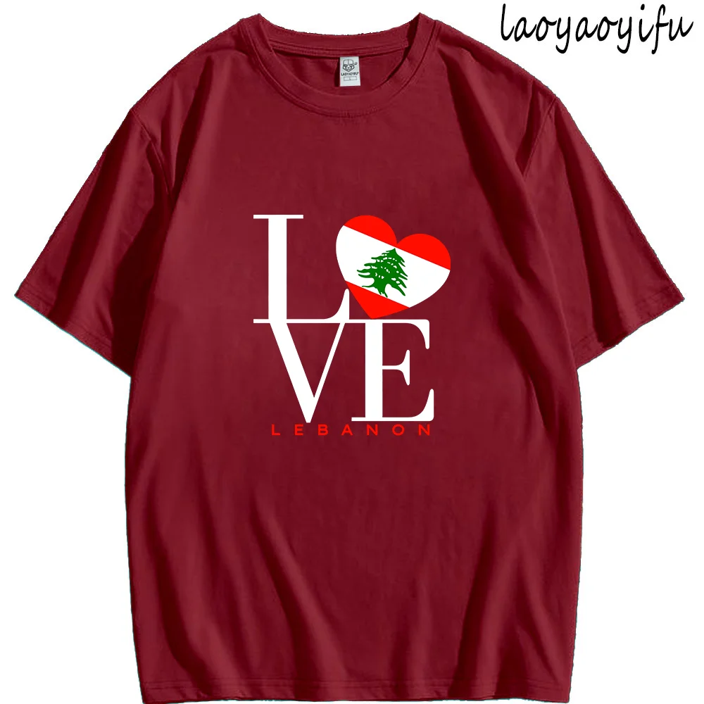 Líbano amor árvore tshirt bandeira do líbano estilo vintage roupas femininas t camisas de algodão gráfico ropa mujer moda streetwear