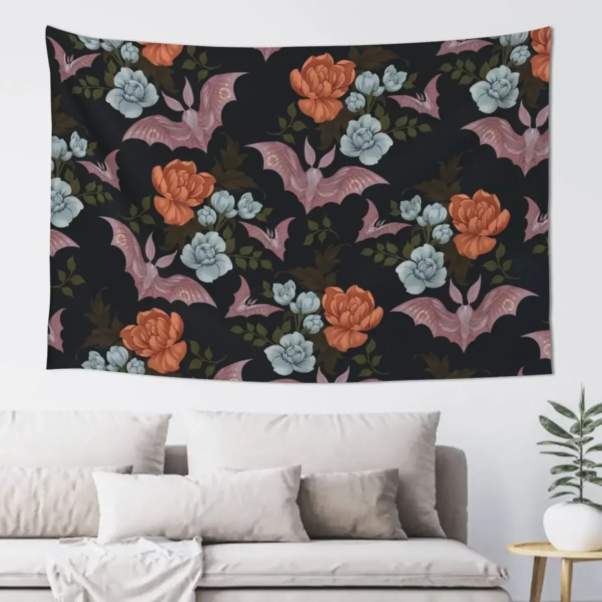 

Botanical - moths and night flowers Tapestry Room Ornaments Mushroom Carpet Wall Bedroom Decorations Tapestry