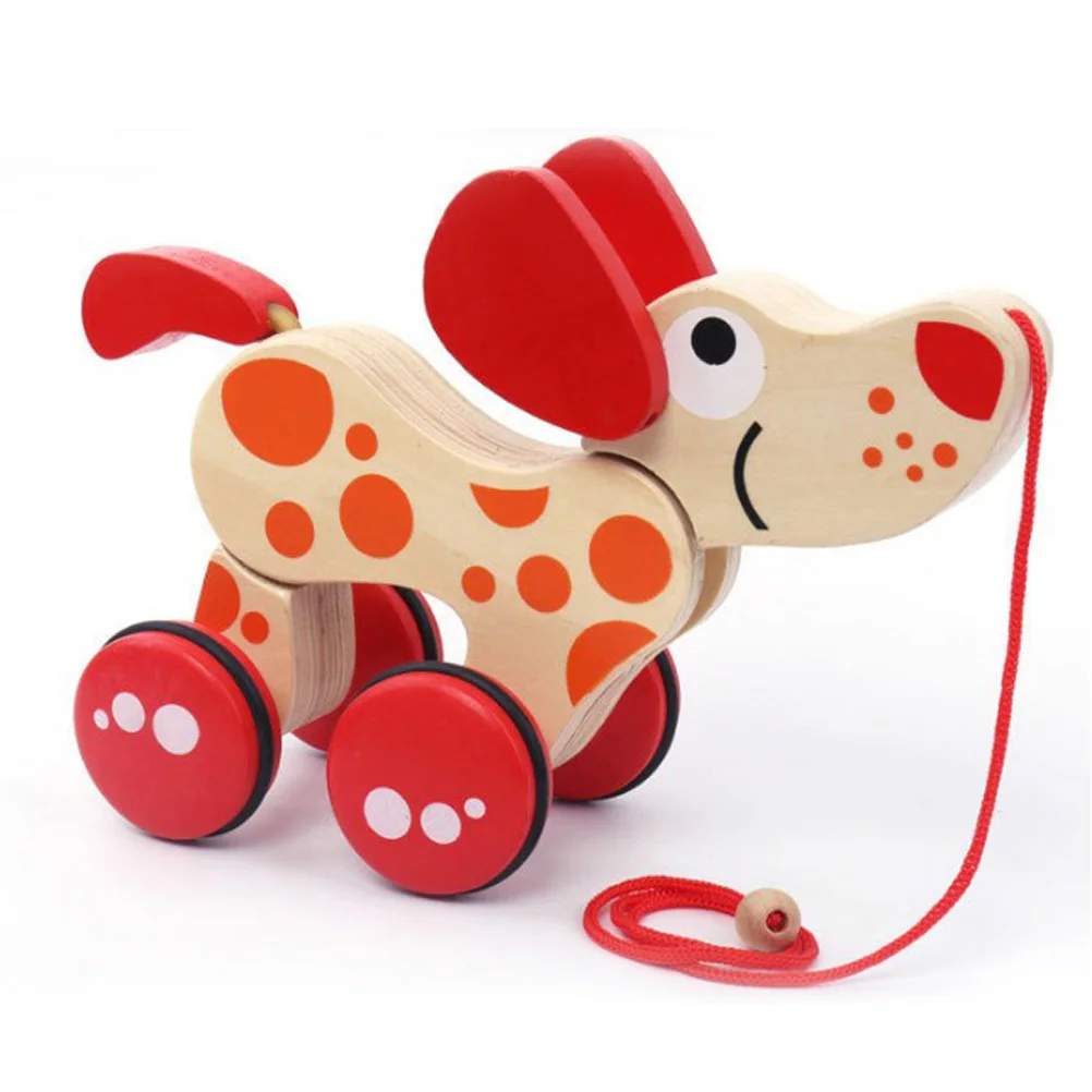 Brinquedos De Cão De Bambu De Crocodilo De Madeira Puxar, Brinquedos De Madeira Infantil, Baby Walk