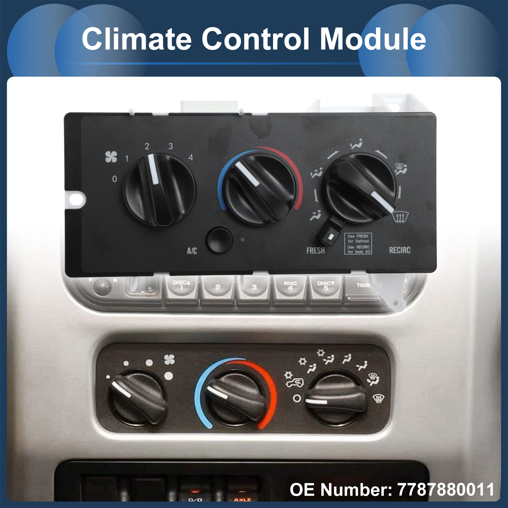 

UXCELL No.7787880011/7787-880011 Climate Control Module for Mack CH613 CV713 2001-2005