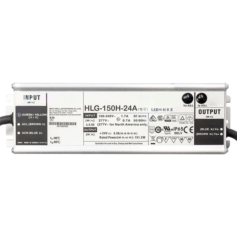 

N11R HLG-150H-24A Импульсный источник питания 150 Вт, постоянное напряжение + светодиодный драйвер постоянного тока