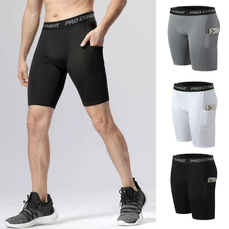 Hot Men Quick Dry Short Mens Compression Running Tights Gym Fitness Sport Shorts Leggings Male Underwear