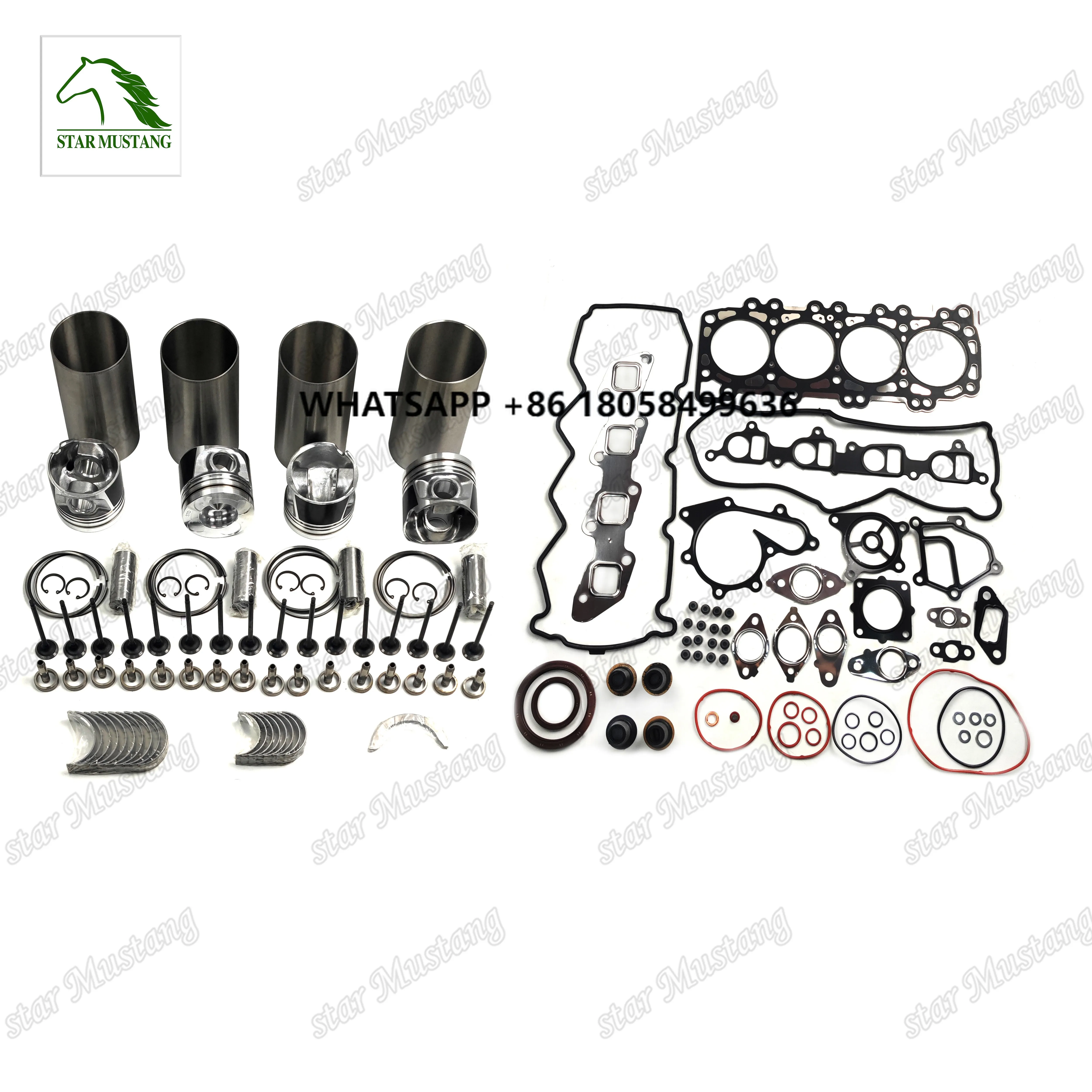 

YD25 New Overhaul Repair Set for Nissan Truck Engines Overhaul Rebuild Kits for Construction Farm Industries Plastic