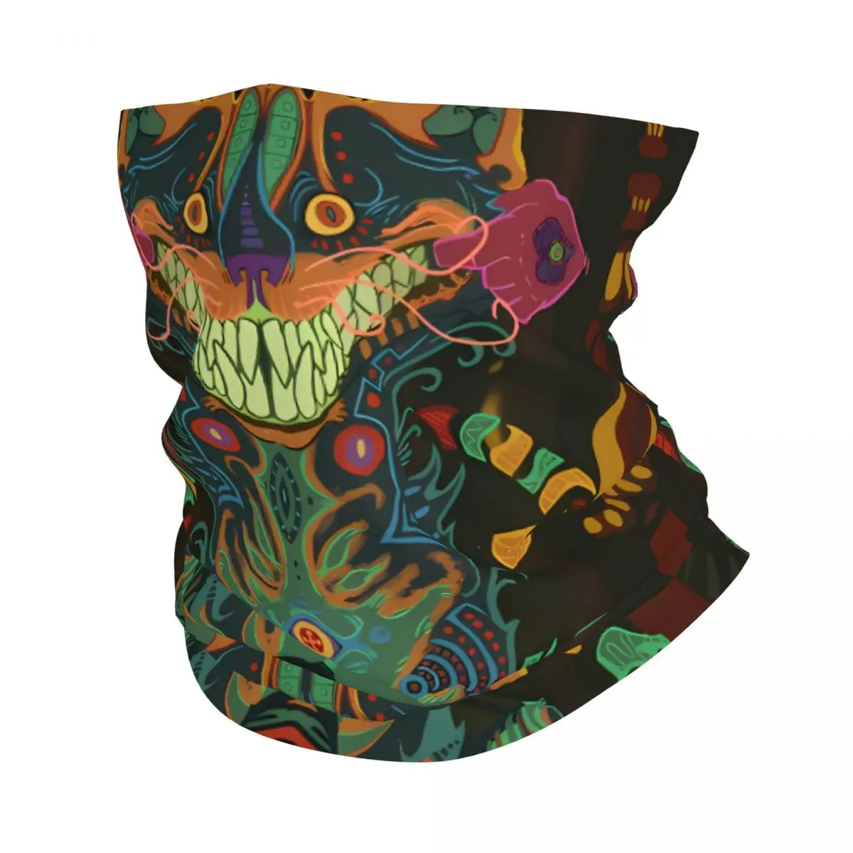 Cat Demon Scarf Neckerchief Neck Face Mask Polyester