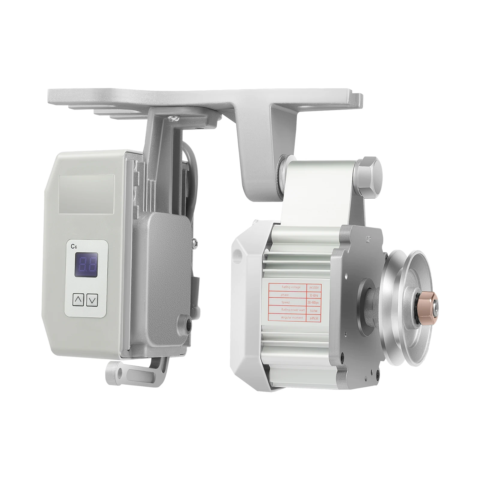 550W Industrielle Nähmaschinen-Servomotor 200-4500 U/min Einstellbare Geschwindigkeit mit Vorwärts-/Rückwärtsgang 220V für Heim-/Fabrik-Steppstichmaschinen – Detail 15
