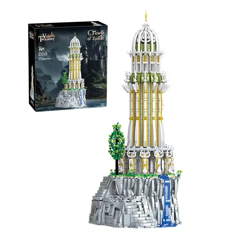 Europese Elf City Bouwstenen Set Negen-in-een Giant Palace Modellen Bakstenen Desktop Decoratie Diy Speelgoed Voor Kinderen Vakantiecadeaus