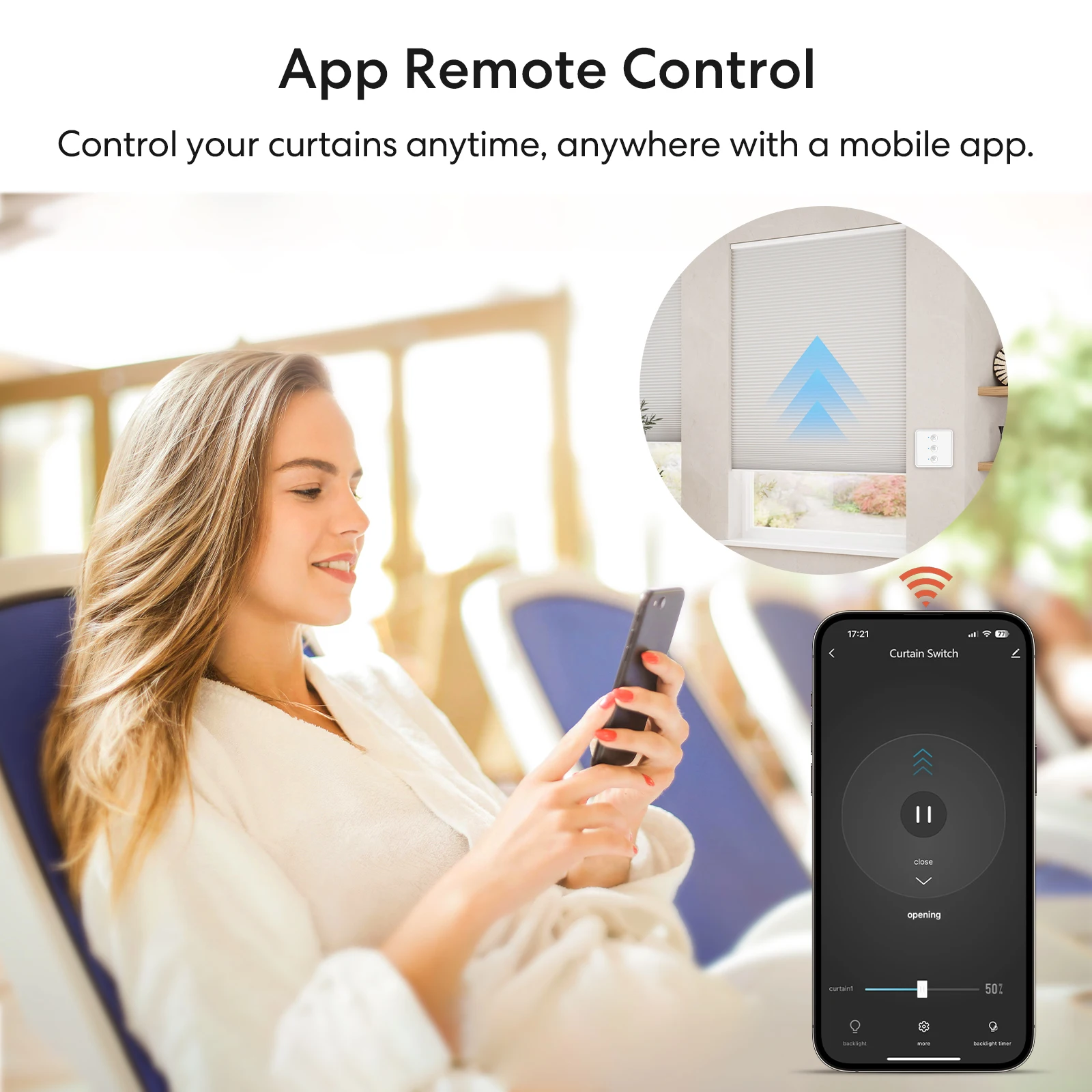 LoraTap Tuya Smart Life ZigBee Curtain Pushbutton Switch 80*80 Percentage Remote Control Work with Google Assistant Alexa
