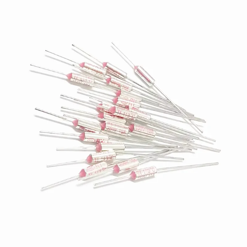 10PCS RY 10A 250V TF Thermal Protection Temperature Fuse 60 70 77 93 99 110 133 230 260 225 280 300 170 188 200 Degree Celsius