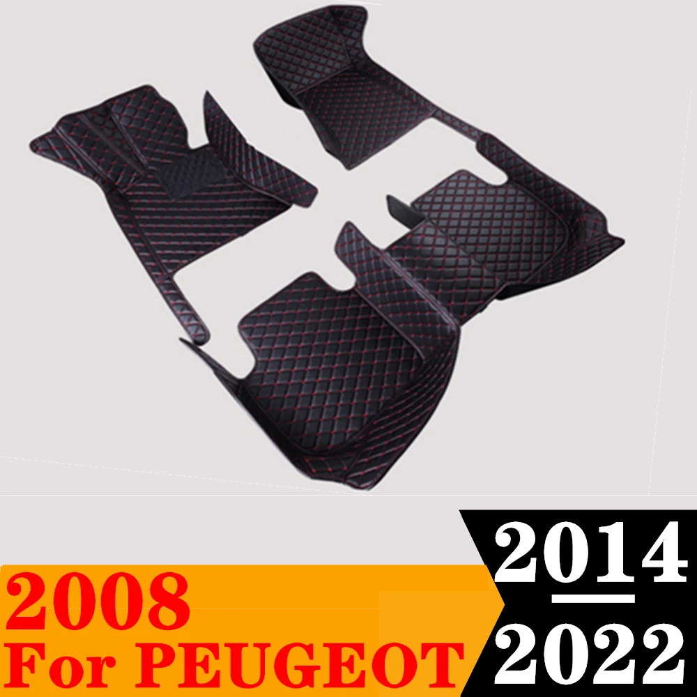 

Автомобильные коврики для Peugeot 2008 2022 2021 20 2019 2018 17-2014 Custom Fit FloorLiner Автоматические подушечки для ног Коврик Внутренние детали