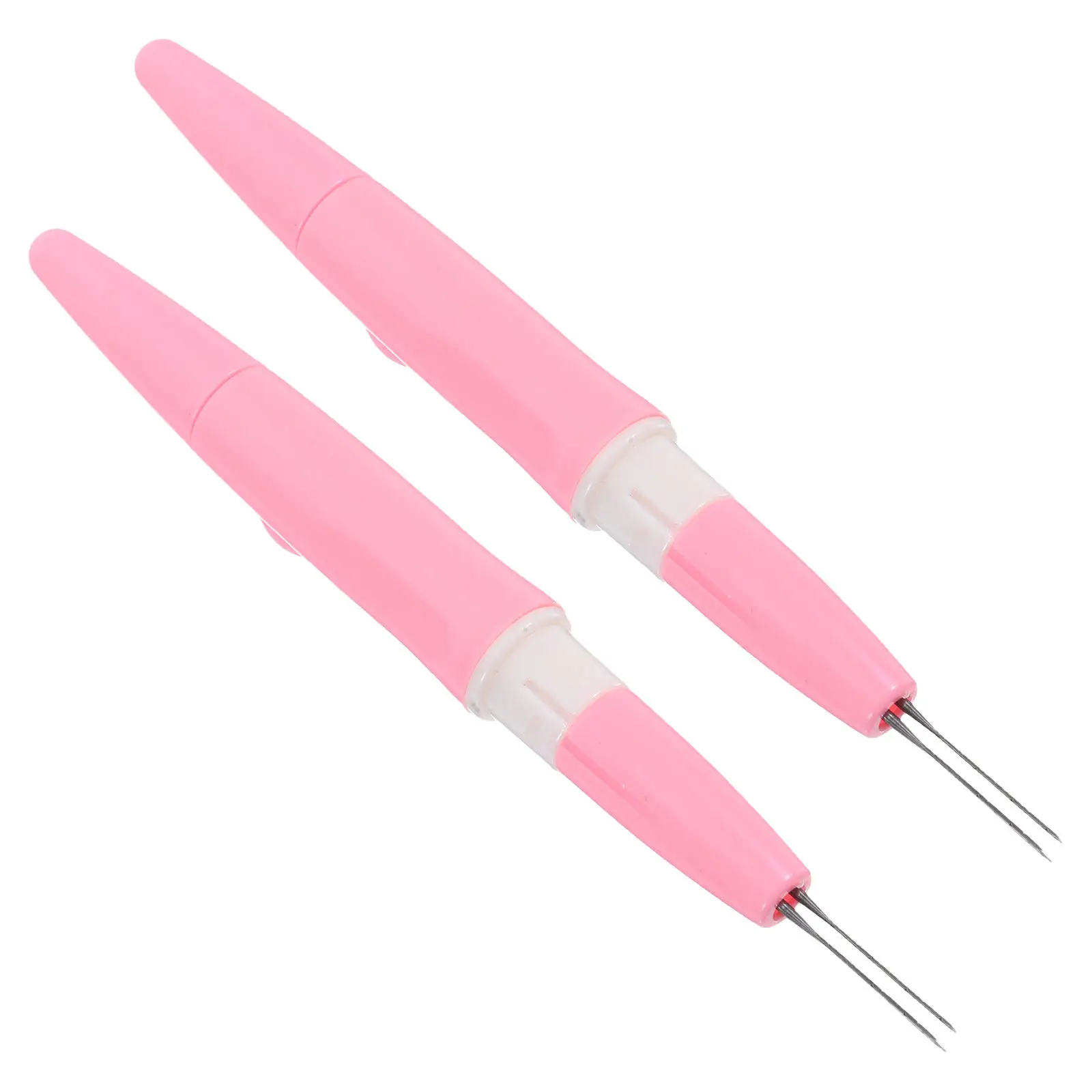 

2Pcs Pen Needle Felting Tool Two Needle Design Wool Felt Crafting Precision Control Lightweight Ergonomic Handle for DIY Craft