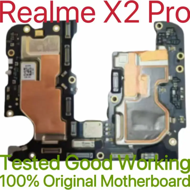 Original Unlocked Main Board For Realme X2 Pro Mainboard Motherboard Unlocked With Chips Circuits Flex Cable