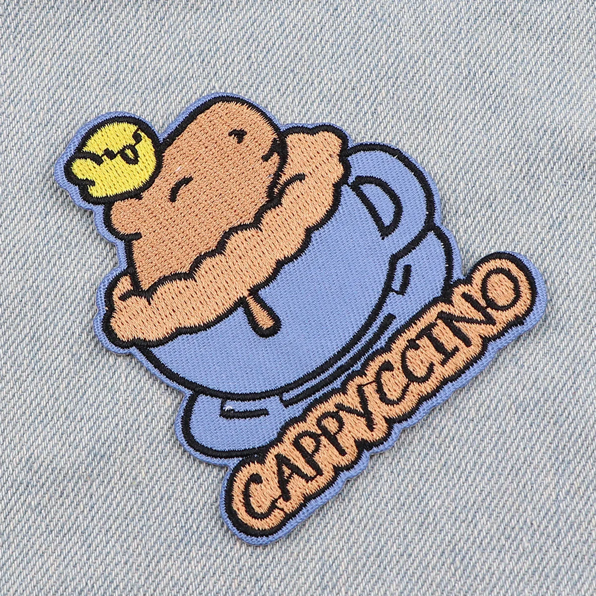 Cute Capybara Iron On Patch Clothes Patch For Clothing Phrase Embroidered Patch Garment Apparel Accessories Sewing Stickers