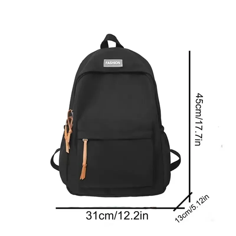 Waterproof Fashion Backpack Teenager Boys Girls School Bag College Students Back Book Bags Korean Version Nylon Simple Backpacks