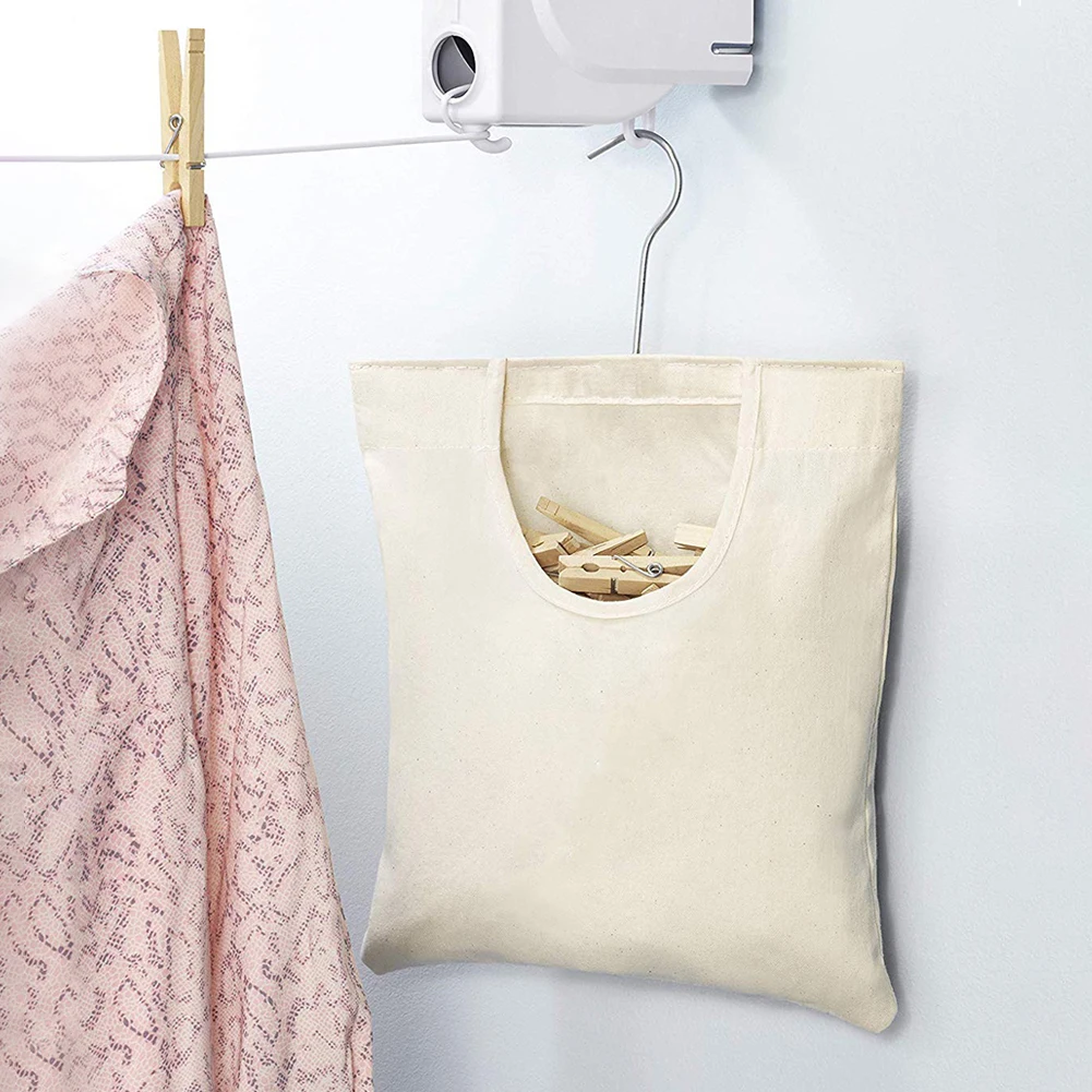 Hanging Convenient Bedroom Bathroom Clothes Peg Storage Washable Space Saving Home Clothes Peg Storage Bag