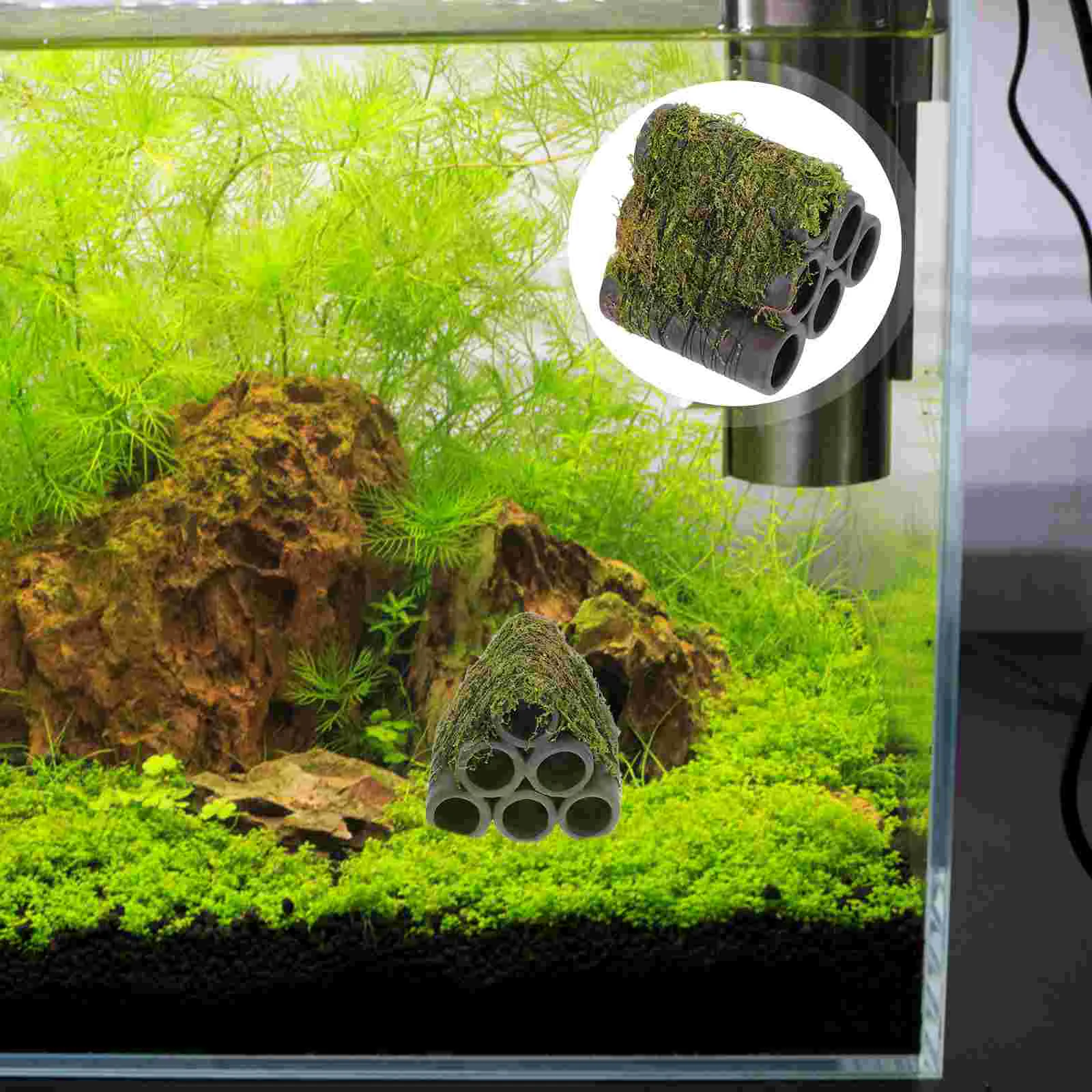 

Fish and Shrimps Cans in Tank Artificial Aquarium Plant Decoration House Decorations