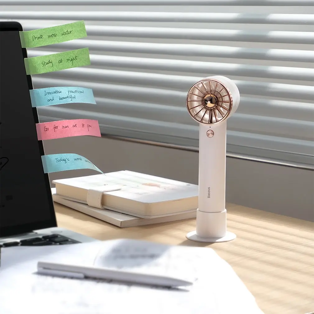 Mini Fan Rechargeable Handheld USB Silent Small Cooling Portable Cooler Travel Handy Fans With Power Banks