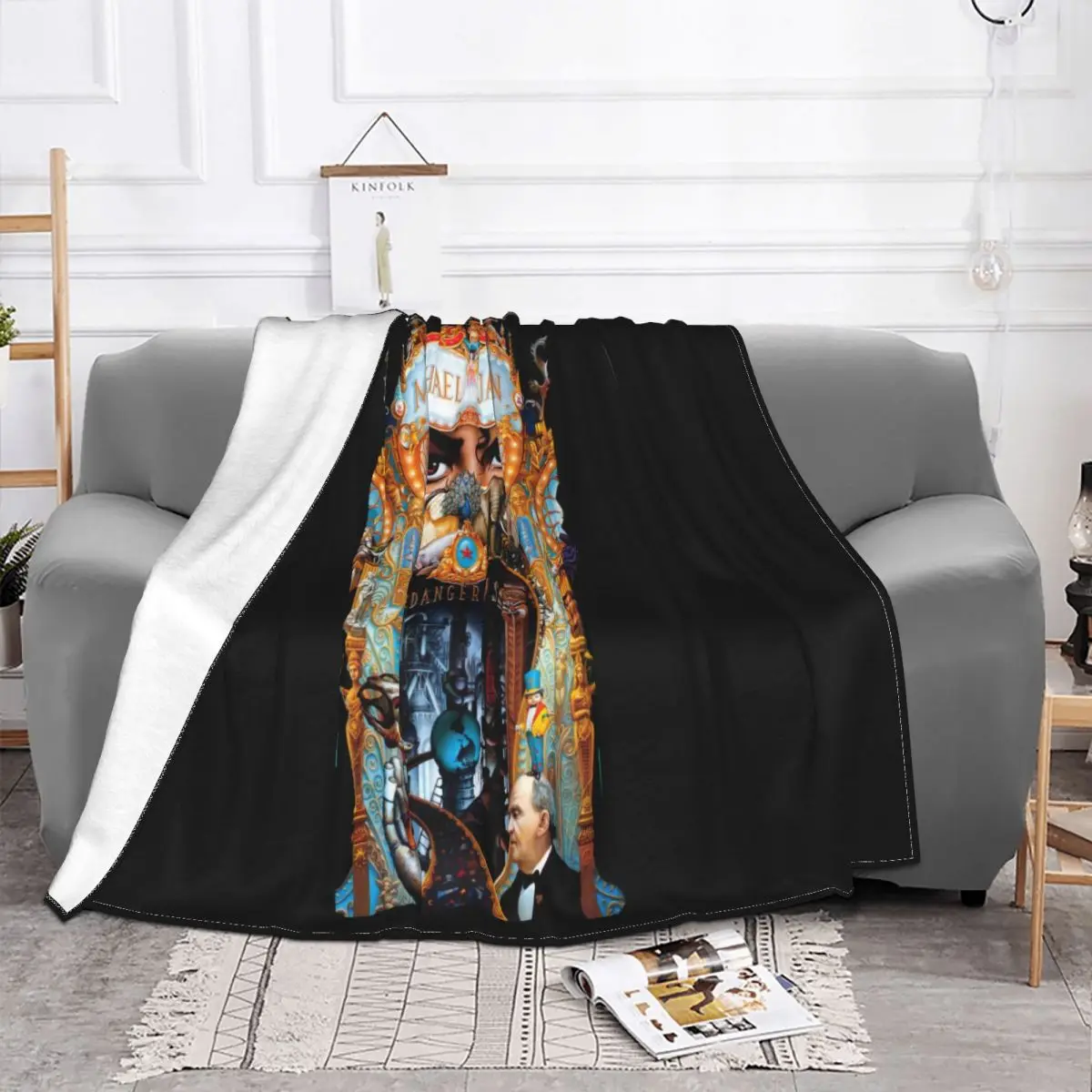 Vintage Style Printed Michael Jackson For Men Straight Fresh Design Low Price Interested Tops Throw Blanket